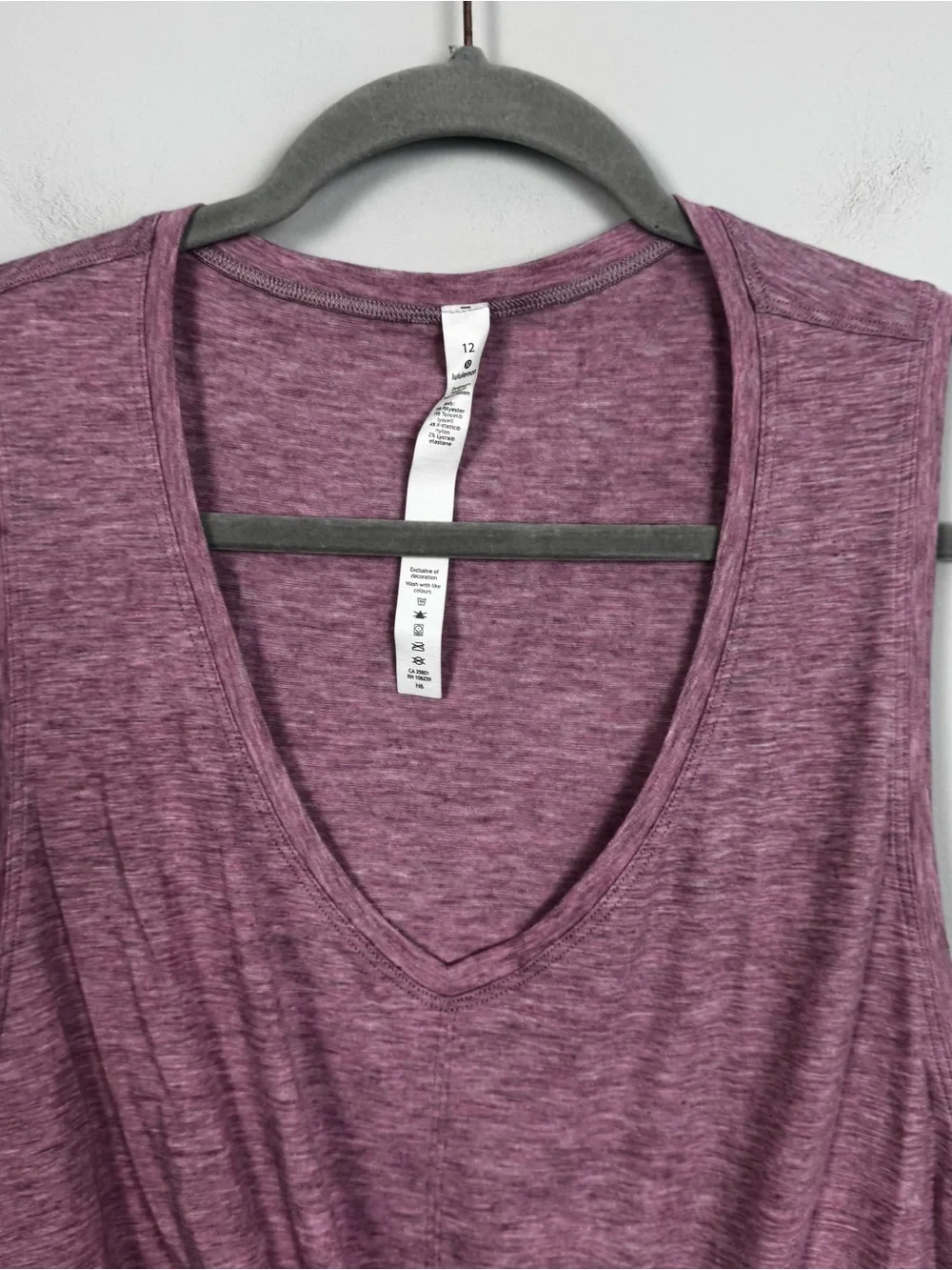 LULULEMON | Mauve Sleeveless Tie-Front V-Neck Tank Top Women’s Size 12